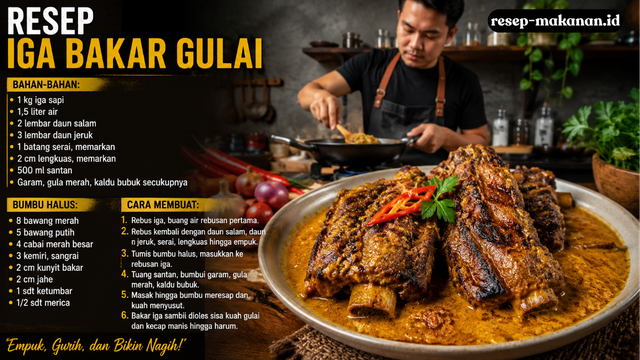 resep iga bakar gulai